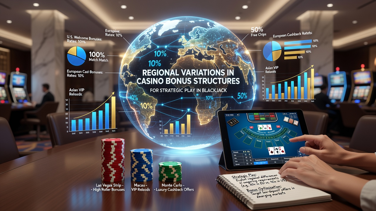 Übersicht über regionale Casino-Bonusvariationen für Blackjack