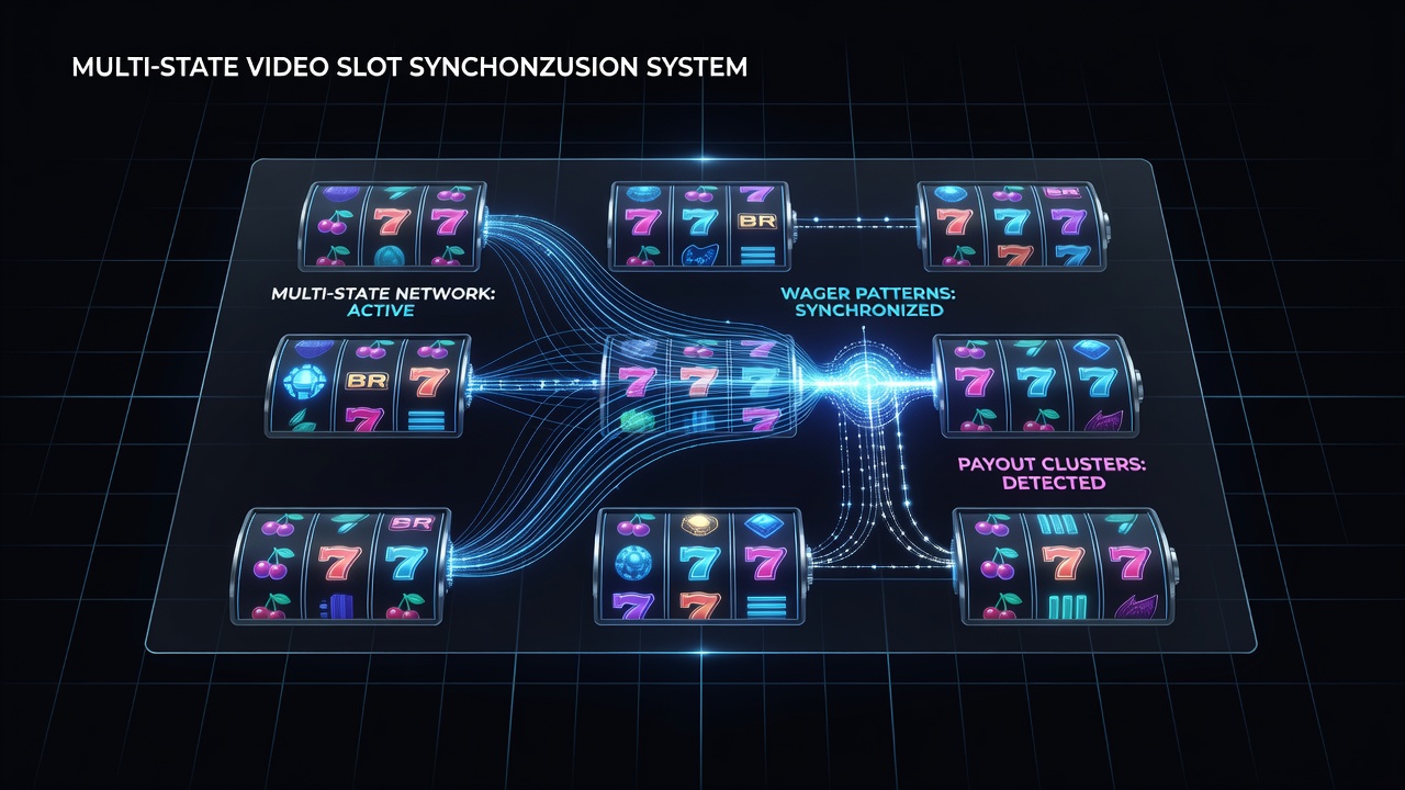 Vernetztes Video-Slot-System mit Datenströmen zwischen mehreren Bundesstaaten